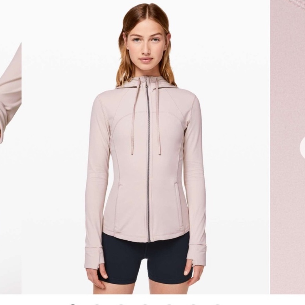 Lululemon Athletica Hooded Define Jacket in Soft Pink